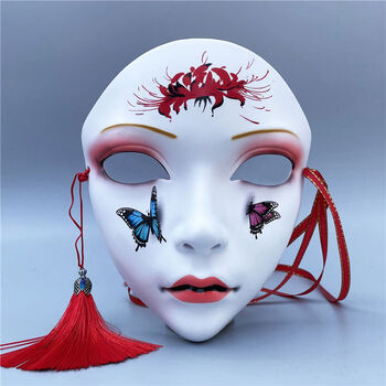 迷铭乐万物有灵全脸面具女古风动漫脸网红国风美人面饰汉服面罩配饰