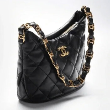 香奈儿(chanel) chanel 香奈儿  22k cc链条 hobo腋下包嬉皮包 黑金