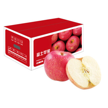 烟台红富士苹果5kg礼盒 一级果 单果190-240g 生鲜 新鲜水果 水果礼盒