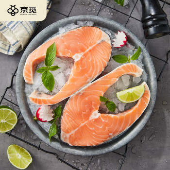 京覓 冷凍輪切三文魚排350g/2片 智利大西洋鮭 嚴選中段 自有品牌