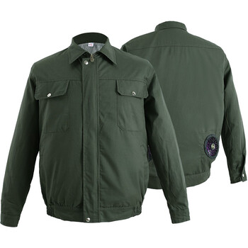 钓鱼户外高温防暑电焊工劳保服工程服工地上衣 【军绿色上衣2件】带