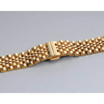 瑞士tangin天珺手表带精钢弧口钢带天骏金属表链精钢蝴蝶扣天俊20