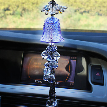 汽车车载挂件琉璃幸福风铃铛内饰后视镜车上挂饰装饰摆件汽车风铃挂件