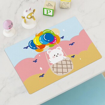 大笨牛 卡通皮革餐垫防水防油隔热防烫餐桌垫耐刮小学生儿童课桌餐垫