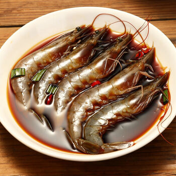 醉虾450g呛虾酱虾生呛大虾花雕风味宁波海鲜鲜活腌制即食生醉宁波虾