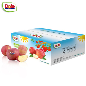 都乐Dole 国产红富士苹果 一级大果4kg装 单果重约160-210g 生鲜水果礼盒 健康轻食