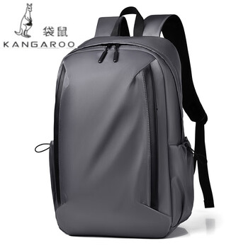 袋鼠kangaroo轻奢品牌新款男包时尚尼龙双肩包大容量电脑背包商务男士