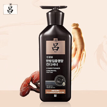 吕ryoe官方旗舰店自营京东原装进口黑臻参焕活正品护发素400ml1瓶