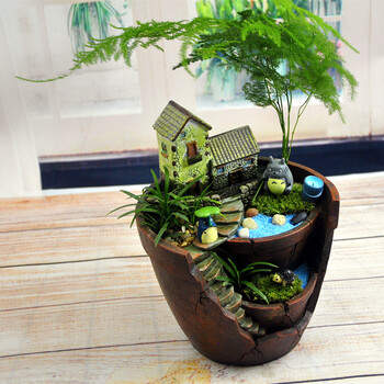 创意苔藓微景观生态瓶龙猫盆栽桌面办公室diy室绿植室内小植物深谷垂钓 全套送工具 图片价格品牌报价 京东