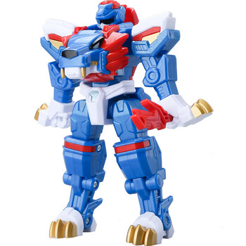 乐狮王猛鲨战警机甲变形机器人儿童男孩玩具 兽王力量特工机甲-犀牛王