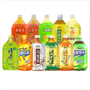 康师傅经典茶饮料水果饮料1l*12瓶装17种多种口味可混搭1000ml 冰糖