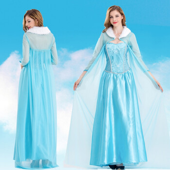 艾莎公主裙cosplay 冰雪奇缘艾莎公主连衣裙大人成人衣服爱莎安娜