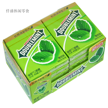 薄荷口香糖持久清新配方12片装32g10盒薄荷味