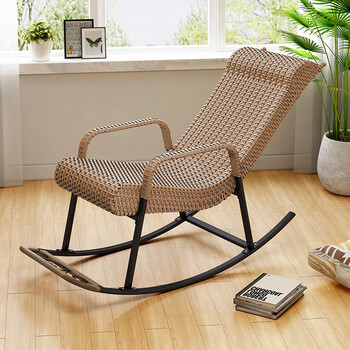密林摇椅藤编阳台躺椅大人摇摇椅懒人家用休闲椅简约小户型午睡摇椅子