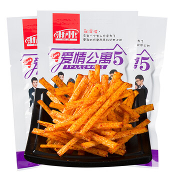 新林爱情公寓5辣过瘾辣条组合23*30湖南麻辣80后儿时怀旧5毛钱零食