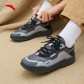 安踏潮搭鞋  时尚运动鞋男2022夏季低帮透气轻便板鞋情侣同款跑步休闲