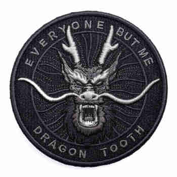 龙牙（Dragon Tooth）龙牙龙啸臂章魔术贴战术臂章龙牙战术装备君品行 极夜黑