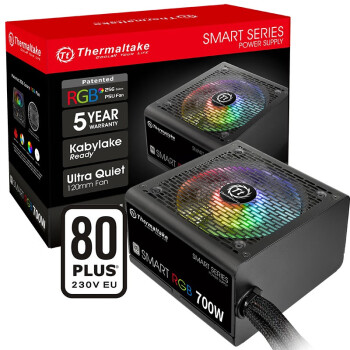 TtThermaltake700W Smart RGB 700 ԵԴ80PLUS֤/256ɫЧ/¿ط/ֱ֧ߣ