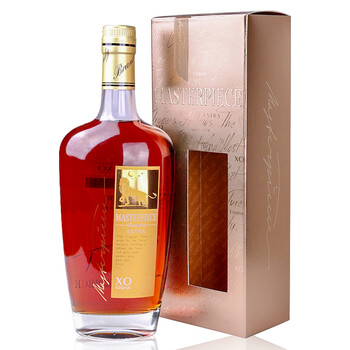 richhall狮王法国进口原液洋酒xo白兰地礼盒装烈酒容量700ml白兰地酒