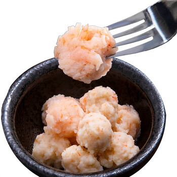百年渔港 冷冻新鲜虾滑150g 青虾仁关东煮虾肉丸子火锅 海鲜 宝宝辅食