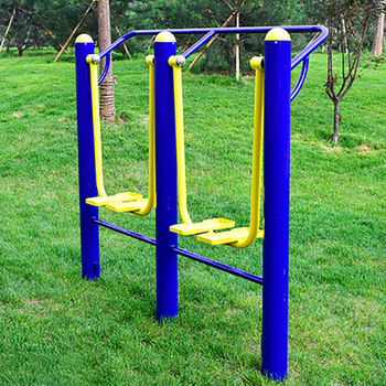 小区公园广场社区老年人运动健身路径体育用品 双人漫步机(直埋式)