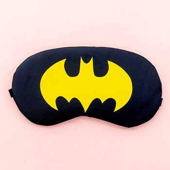 可爱儿童护眼罩学生睡觉睡眠男遮光透气冷敷冰敷女款眼罩黄色蝙蝠侠