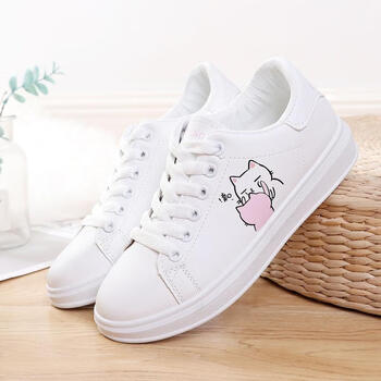 小白鞋女孩鞋子大童白色板鞋12初中学生10运动休闲少女帆布鞋15岁