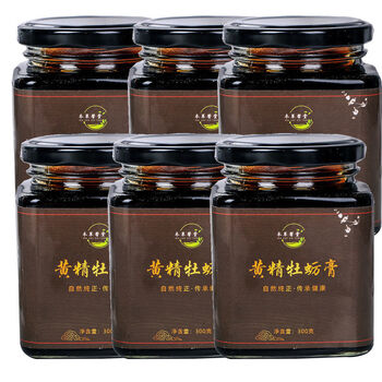 黄精牡蛎膏人参枸杞桑葚覆盆子秋葵男性泡茶养生手工熬制网红黄精牡蛎
