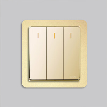 开关装饰套插座装饰框开关贴保护套开关贴亚克力开关保护套简约金色窄