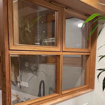 澳颜莱 定制室内木门木窗框架店铺商铺户外门面折叠窗户原木玻璃门连