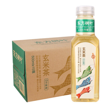 好水坊農夫山泉東方樹葉500ml15瓶整箱0卡0脂無糖茶飲料玄米茶