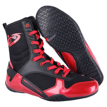 拳击鞋男女低帮散打鞋高帮格斗训练鞋摔跤鞋跤靴长靴牛筋底拳击鞋歌旗