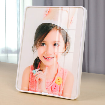 洗照片做成相框挂墙大韩水晶婚纱照相片放大儿童摆台加定制九宫格大韩