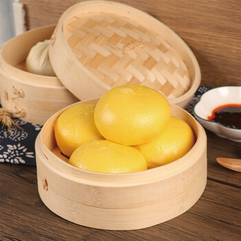 今天润沣老面南瓜流沙包速食早餐半成品早饭速冻面点包子 约800克1袋