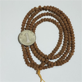 108颗 佛珠项链 3mm五瓣爆肉麒麟 迷你小金刚4mm(216颗) 隔珠隔片