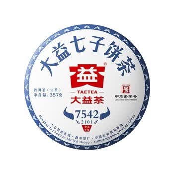 大益普洱茶生茶2021年7542 青饼357g 饼一饼装 图片价格品牌报价 京东