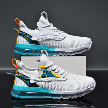 耐克森少年运动跑步鞋初中学生全掌气垫男鞋脚宽大码官网方adidas白月