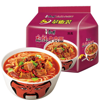 清真康师傅方便面麻辣牛肉面*24袋整箱装泡面方便速食品批发 麻辣牛肉