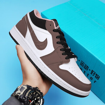 sdaid官网air 乔1 aj小摩卡 棕色低帮男鞋女鞋篮球鞋莆田纯原板鞋 小