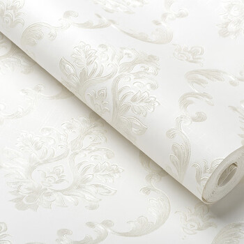 康奇客厅电视影视背景墙壁纸欧式3d立体浮雕无纺布墙纸卧室床头墙条纹壁纸米白色a版6c0104 图片价格品牌报价 京东