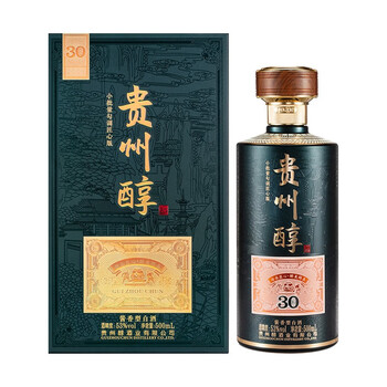 贵州醇匠30酱香型白酒纯粮食酒礼盒商务宴请送礼53度500ml1瓶礼盒装