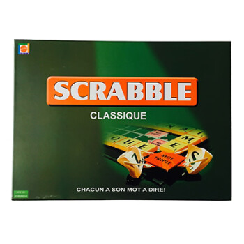 Scrabble英语棋现货英语法语俄语拼词游戏scrabble Game棋盘拼字玩具儿童桌游法语版 图片价格品牌报价 京东