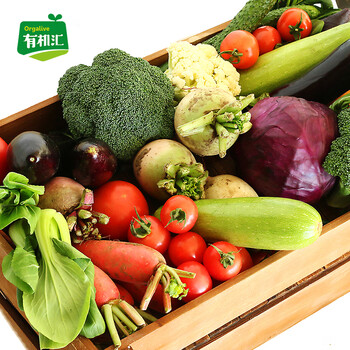有机汇 有机蔬菜8种共6斤 随机品种 中国 欧盟 美国有机认证蔬菜 新鲜
