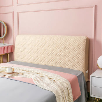 良至全包床头罩软包简约现代布艺床头套欧式皮床防尘罩木床头保护套子