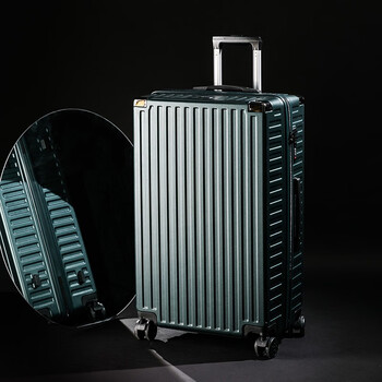 旅行箱皮箱子80寸大号密码箱子60墨绿网兜款坚固包角32寸礼品永久质保