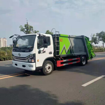 地下车库用6方压缩垃圾车国六东风多利卡垃圾清运车环卫街道大型垃圾站自卸无泄漏后装挂桶环保垃圾车 压缩垃圾车 XYW