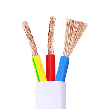 5 4 6平方护套线纯铜芯铜线电源线家用 3芯白色软线 5米1平方毫米