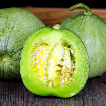 绿宝甜瓜新鲜当季水果小香瓜甜瓜脆嫩多汁香甜1枚装