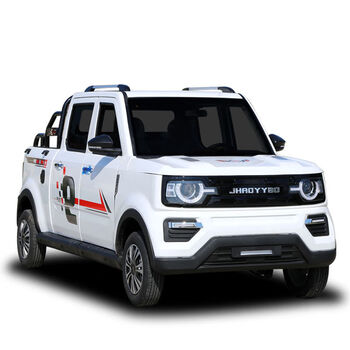 英诺普烈马双排皮卡油电两用全封闭老年人越野客货两用四轮电动车