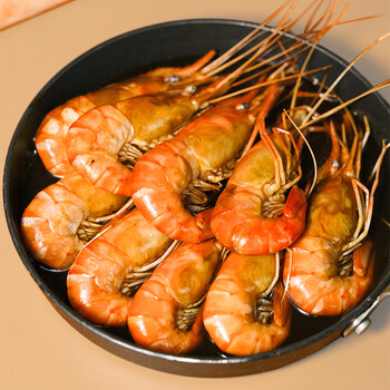 新孟河花雕熟醉虾蒜蓉即食大虾新鲜熟食半成品低脂非生腌虾尾400g/盒